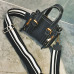  Trendy Zipper Design Black PU Crossbody Bag