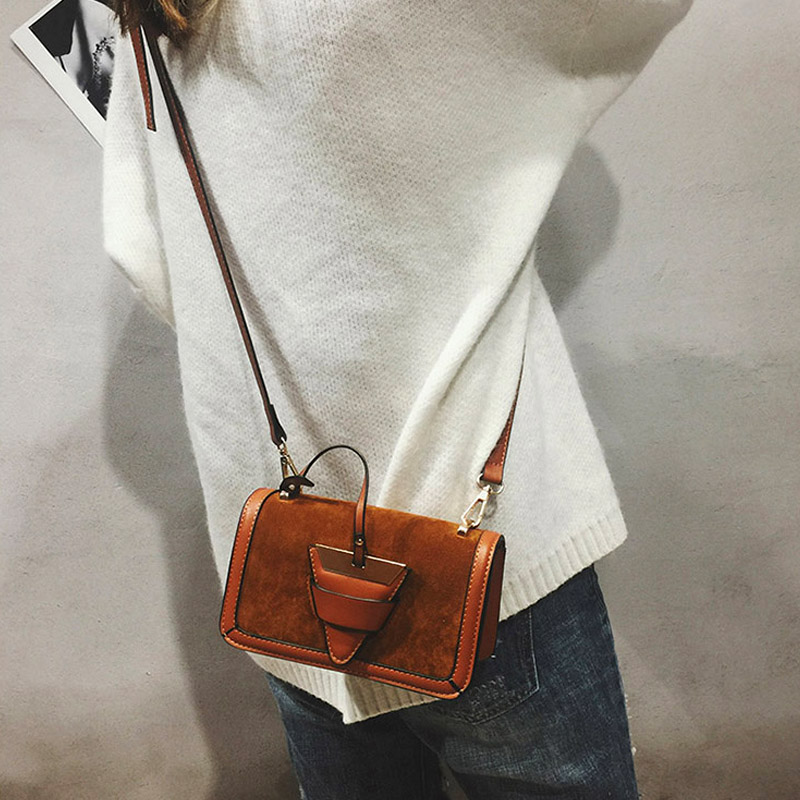  Trendy Zipper Design Brown PU Clutches Bags