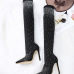 Explosion nightclub high heels pointed on the high-heeled boots shiny #95008