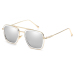  Fashion Hollow-out Gold PC Sunglasses