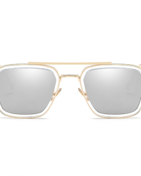  Fashion Hollow-out Gold PC Sunglasses