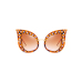  Fashion Pearl Decoration Leopard PC Sunglasses