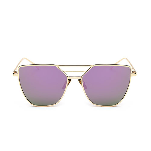 Euramerican Hollow-out Purple Metal Sunglasses