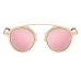 Euramerican Round-shaped Frame Design Pink PC Sunglasses