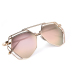 Fashion Hollow-out Pink PC Sunglasses