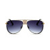 Fashion Hollow-out Silver PC Sunglasses