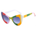 Stylish Color-block PC Sunglasses