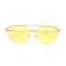 Stylish Yellow Metal Sunglasses