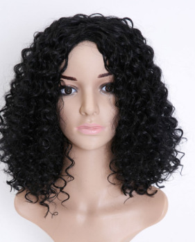 African wigs European and American wigs women's short curly hair African small curly explosive head synthetic headgear #95144