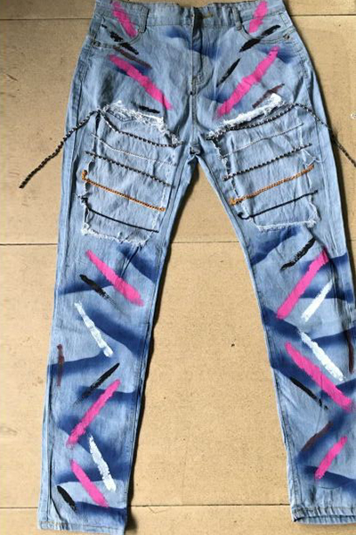 Sexy High Waist Hollow-out Denim Jeans