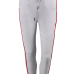  Euramerican High Waist Striped Patchwork Grey Polyester Pants