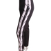  Fashion Elastic Waist Lace-up Black Polyester Pants