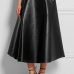  Trendy Mid Black Leather Mid Calf Skirts