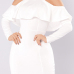  Trendy Hollow-out White Healthy Fabric Sheath Mini Dress