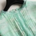 2019 Summer New European Station Women Fashion Silk Print Short Sleeve Slim Dress Maxi Dress #94998
