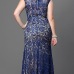 Hot sale sleeveless sling long dress lace hollow evening dress #95142