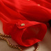New boutique women's silk delivery belt circular collar mid-sleeve mulberry silk dress spring skirt #95042