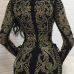 Sexy Hollow-out Rhinestone Decorative Black Polyester Mini Dress