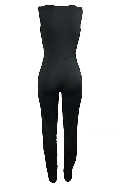  Qmilch Solid Skinny Jumpsuits