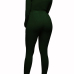  Stylish Dew Shoulder Green Polyester One-piece Jumpsuits