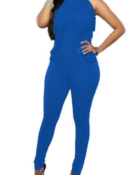 Polyester Solid Regular Jumpsuits