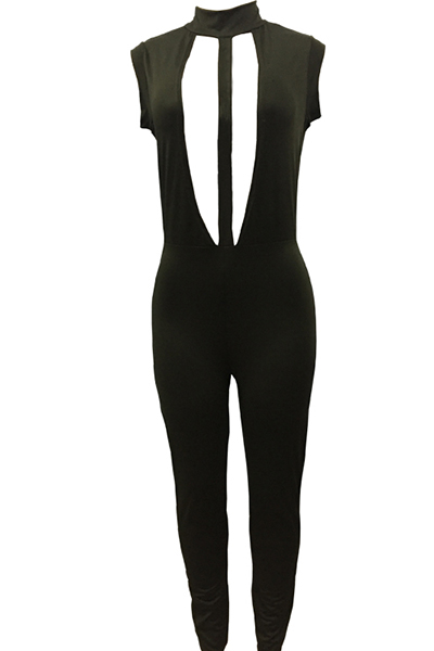 Qmilch Solid Skinny Jumpsuits