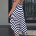 Qmilch Striped Loose Jumpsuits