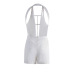 Sexy Deep V Neck Sleeveless Backless  White Healthy Fabric One-piece Jumpsuits