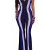 Sexy Hollow-out Striped Milk Fiber One-piece Jumpsuits
