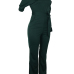Stylish One-shoulder Army Green Polyester One-piece Jumpsuits(With Belt)