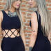 Trendy O Neck Tank Sleeveless Cross Hollow-out Black Cotton Blends One-piece Jumpsuits