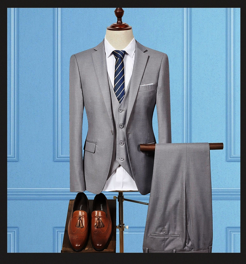Men's casual suit a three-piece suit #95014