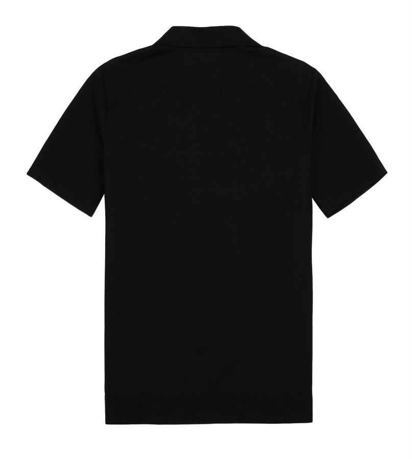 New ins plaid lapel loose short-sleeve joker shirt 100% cotton British plaid hot style shirt #94953