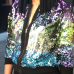  Euramerican Round Neck Sequined Decorative Polyester Jacket