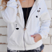  Polyester Hooded Long Sleeve zipper Regular Coat&Jacket
