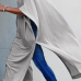  Trendy Turtleneck Half Sleeves Grey Cotton Blends Long Coat