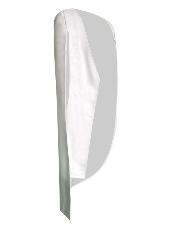 Trendy Long Sleeves Cloak Design White Healthy Fabric Coat