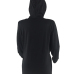  Euramerican Hooded Collar Chest Hollow-out Black Polyester Hoodies