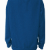  Leisure Round Neck Long Sleeves Letters Printing Royalblue Cotton Pullover