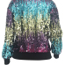 Euramerican Round Neck Sequined Decorative Polyester Hoodies
