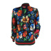 Leisure Round Neck Floral Printed Polyester Pullovers