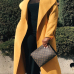  Trendy Turndown Collar Long Sleeves Yellow Cotton Long Wool Coat