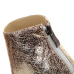 Trendy Round Peep Toe Color-block Patchwork Stiletto Super High Heel Black PU Pumps