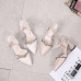 Fashionable new style of women's casual shoes with pointed toes and elegant medium heel sandals #95020
