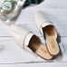 New style women's shoes leather moeller shoes women's half drag flat sandals women's baotou square head slippers #95033