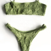 Euramerican Army Green Nylo Two-piece Swimwear