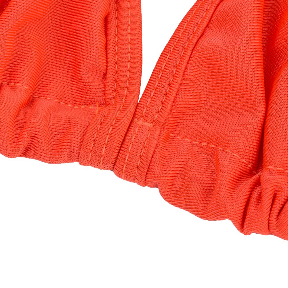 Euramerican Orange Polyester Three-piece Swimwear