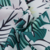 Euramerican Round Neck Sleeveless Floral Print Nylon Two-piece Shorts Set