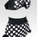 New Style Squares Black Bikinis(Please Choose A Bigger Size)