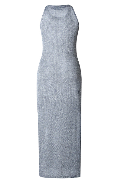 Sexy Round Neck Hollow-out Grey Polyester Cover-Ups(Without Lining)